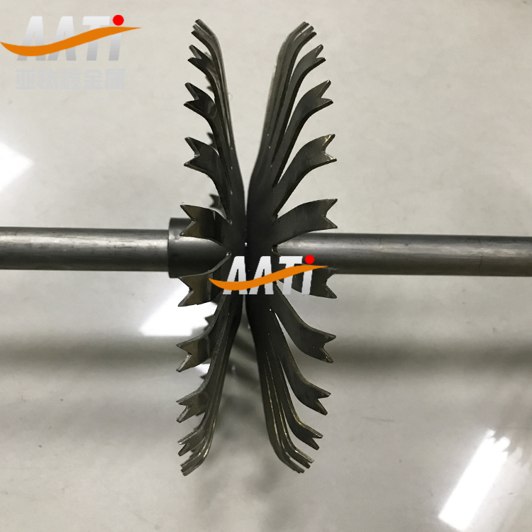 Titanium disc double teeth