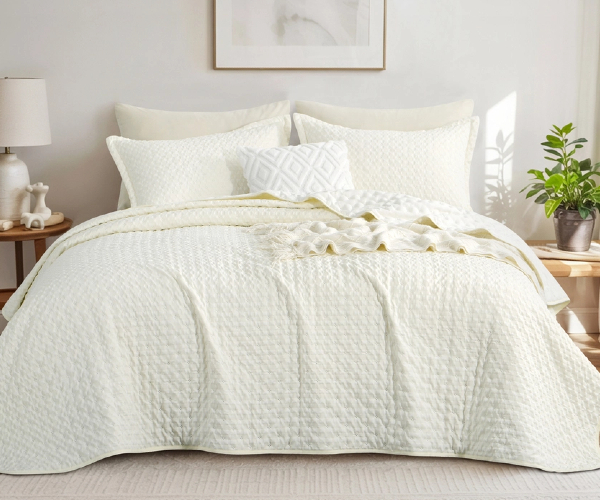 cotton quilted bedspreads