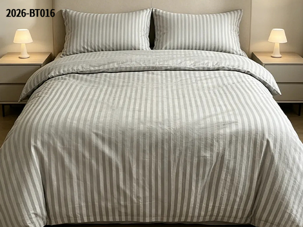 Jacquard Striped Duvet Cover Set