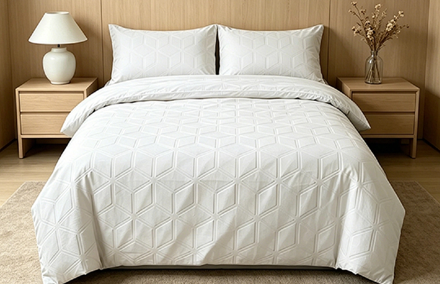 3D embossed duvet cover set4