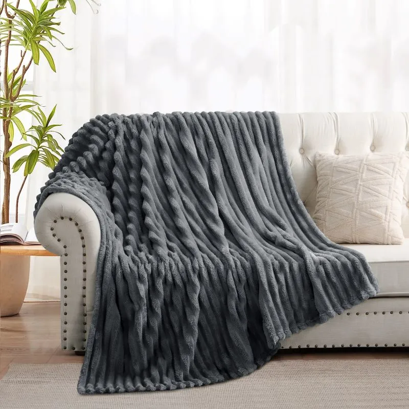 Striped Flannel Throw