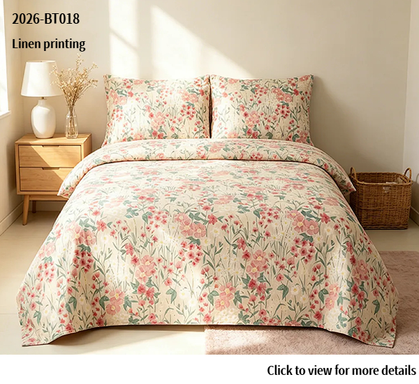 coarse twill print duvet cover set