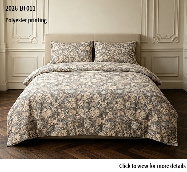 coarse twill print duvet cover set