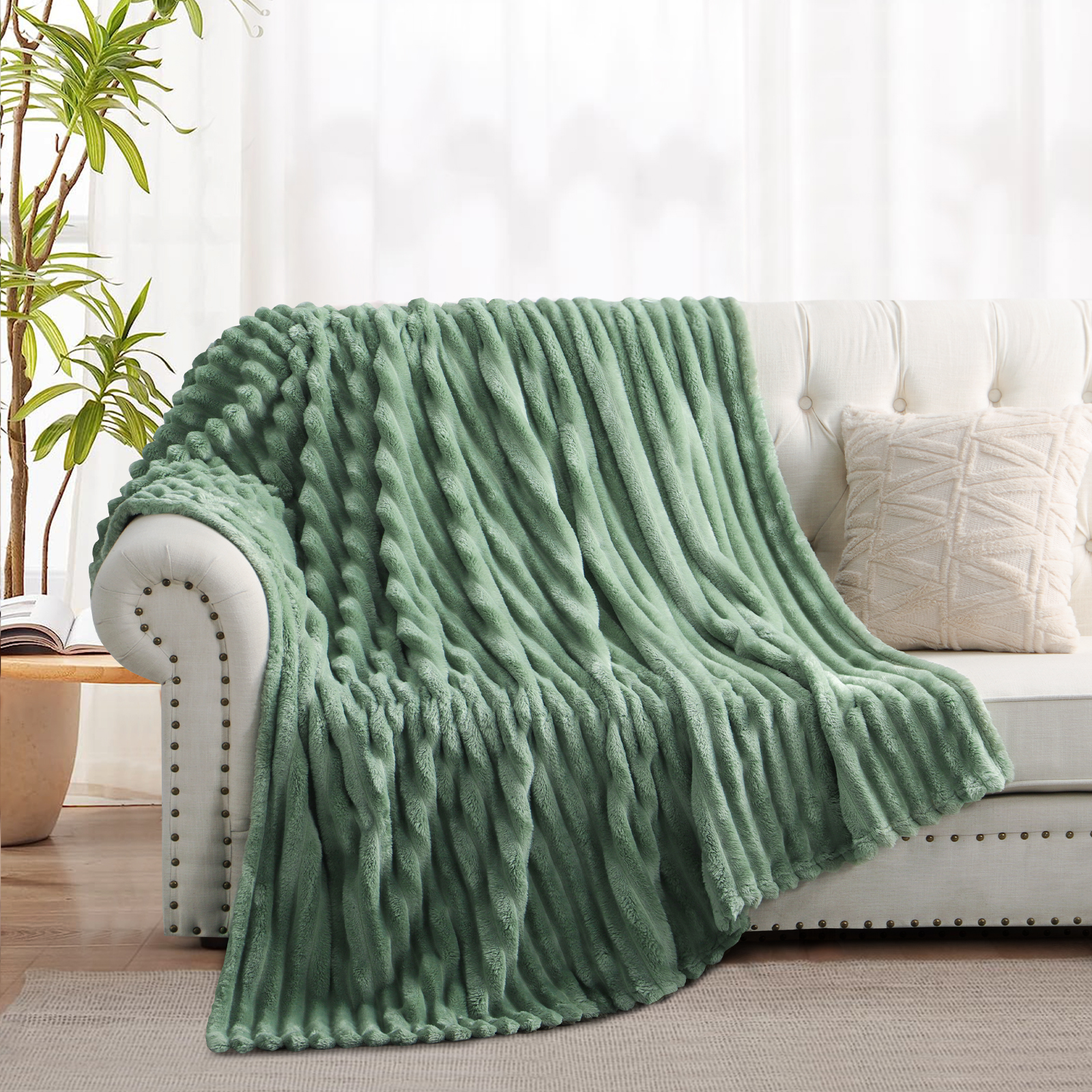 Striped Flannel Throw