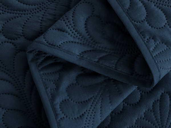 Navy Blue Bedspread