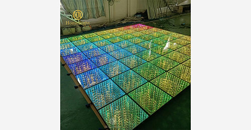 50x50cm 3D mirror matte dance floor tempered glass panels guangzhou ...