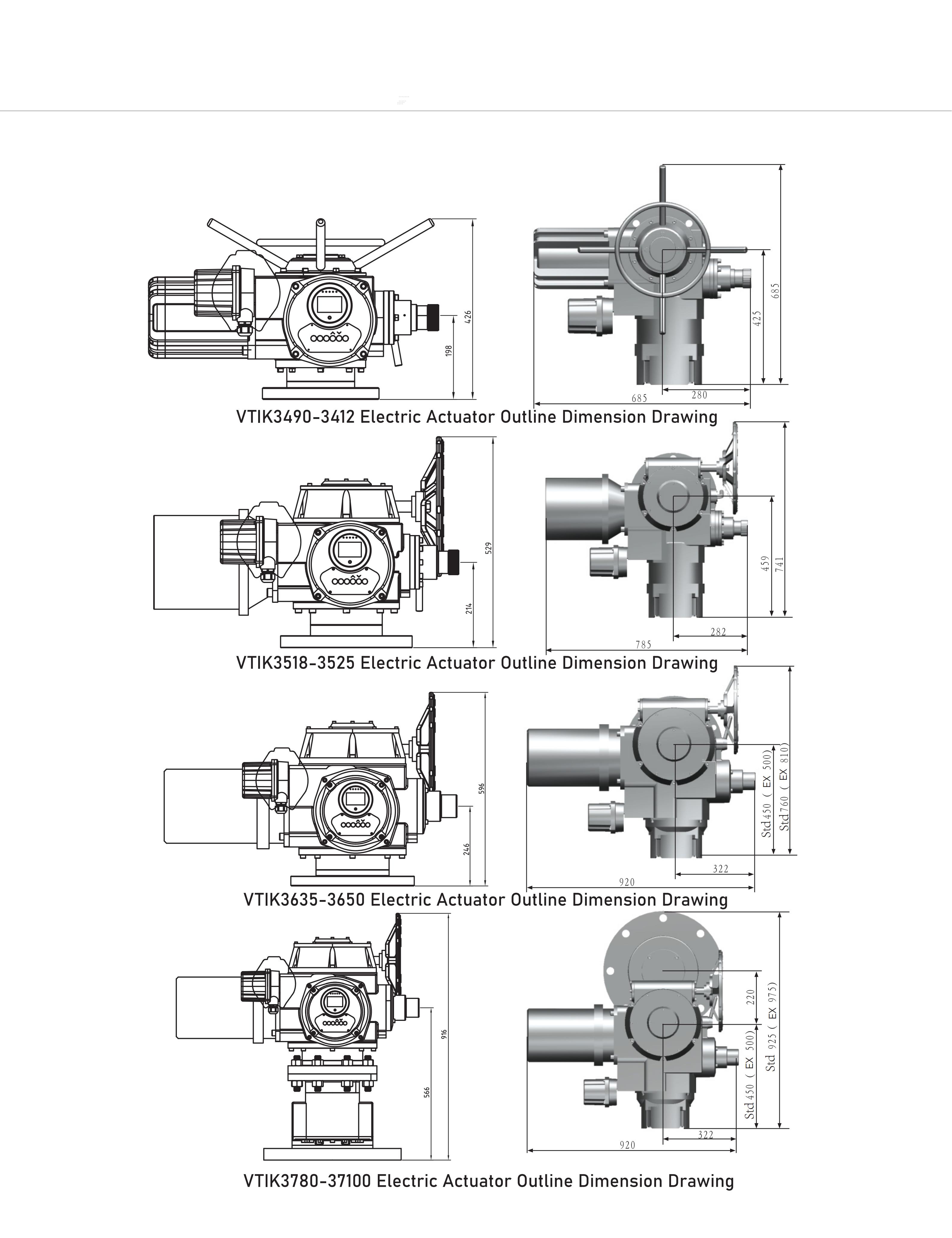 Large Actuator Dimensions