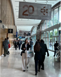 The aisles of the OGA exhibition