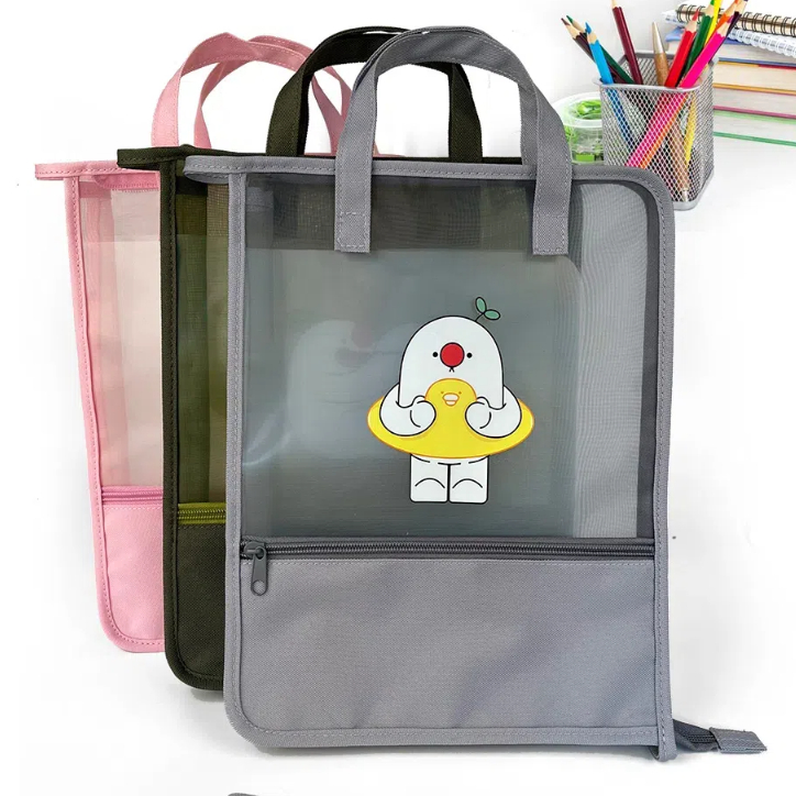 Portable Mesh Zipper Bag