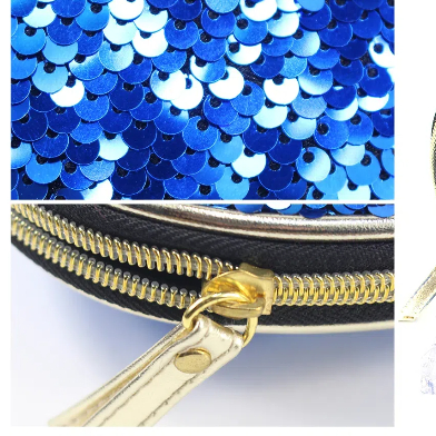 Fashionable glitter cosmetic bag