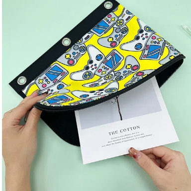 Fashionable Cartoon Printed Binder Pouch