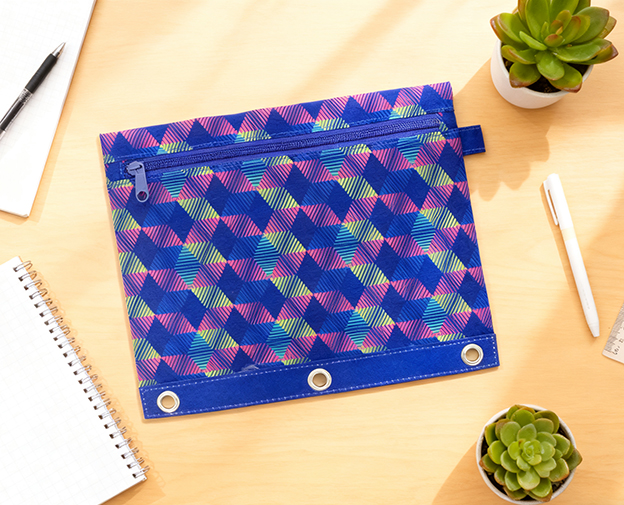 CAMEI 3-Hole Pencil Pouch – Practical · Stylish · Durable