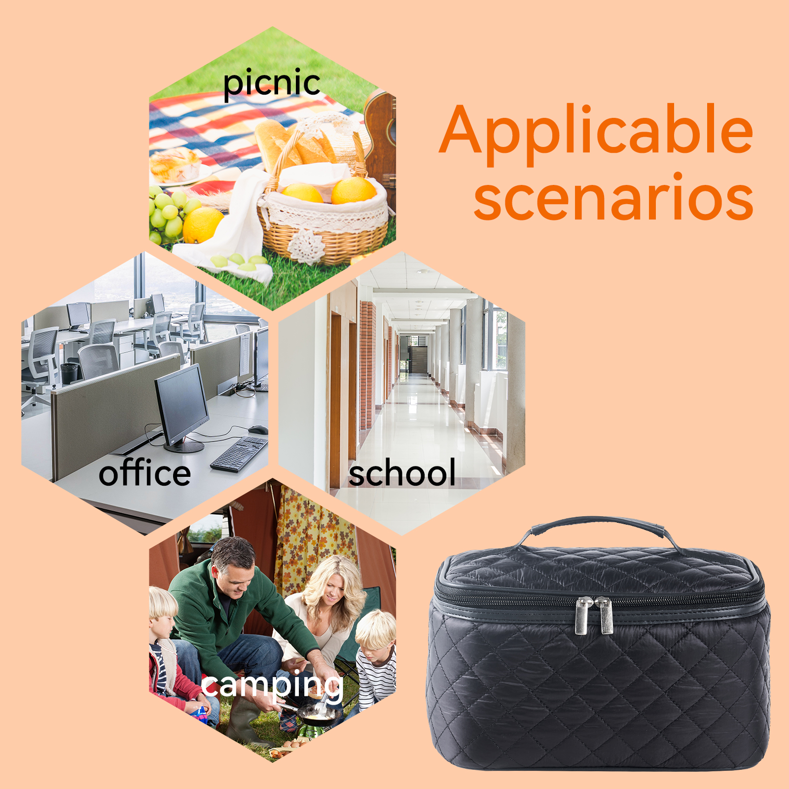 Simple Large Capacity Lunch Bag