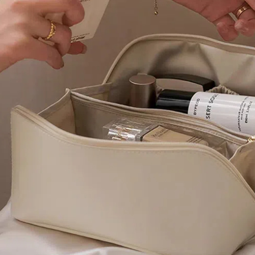 PU Leather Large-capacity Cosmetic Bag
