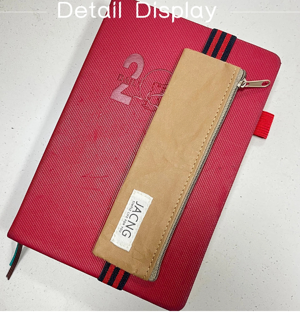 Washable Kraft Paper Minimalist Pencil Case – Durable, Stylish & Eco-Friendly