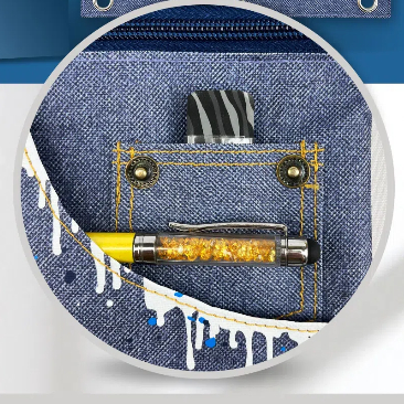 Creative Denim Letter Binder Pouch