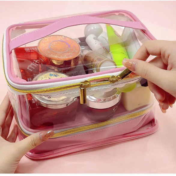 PVC four-piece set portable multifunctional cosmetic bag