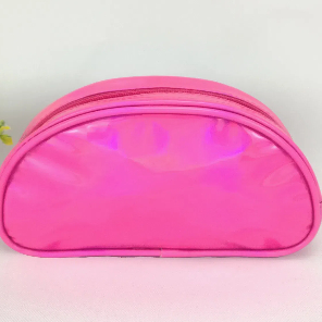 Half-moon shape rainbow pencil case