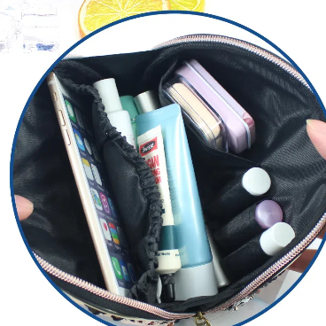 Fashionable glitter cosmetic bag