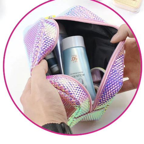 Fashionable large-capacity waterproof cosmetic bag