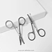 brow scissors
round tip scissors
curved and round facial hair scissors men