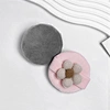 Velvet Makeup Cosmetic Beauty Round Shimmer Talcum Hot Sale Cheap Beauty Baby Powder Puff With Ribbon Puff case
