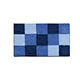 Blue Checkered Floor Mat - Absorbent Non - Slip Soft Perfect for Bathroom Entrances Jacquard Mat