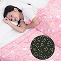 RTS Glow in Dark Flannel Fleece Blanket Kids Children Weighted Blanket Environmentally Friendly Flannel Baby Blanket