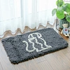 microfiber  high water absorbency Chenille shaggy mat
pure color Anti-Slip Easey to cleaning mat
Spray latex backing non slip bath mats
