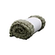 Elegant American Modern Minimalist Beige Jacquard Flannel Throw Blanket Warm Soft & Non-Static Electricity for Home & Hotel Use