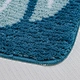 Blue rectangular plush floor mat
Water absorption and dirt resistance
antiskid
Plant patterns
blue