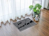 Polyester Fiber Strong Absorbent Doormat Animal Print Rectangle Floor Mat Entry Mat