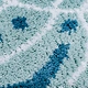 Blue rectangular plush floor mat
Water absorption and dirt resistance
antiskid
Plant patterns
blue