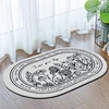 Ellipse cashmere polyester rug bathroom nonslip mat super absorbs microfiber floor mat
Ellipse microfiber bathroom rugs non slip ultrasoft anti plant printing bath mats
anti slip backing microfiber mat non soft bath mats