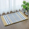 Colorful Tufted Area Rug Striped Pattern Thick  Cozy for Living Room Bedroom 3D Pompom Anti - Skid Perfect for Kitchen & Balcony