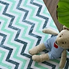 Coral Velvet Printed Ripple Pattern Floor Mat Anti-skid Sponge Rug Microfiber Absorbent Bath Mat