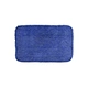 Solid Blue Microfiber Bath Mat Super Absorbent Fast Drying Non - Slip Lightweight Easy to Clean Perfect for Modern Bathrooms