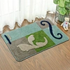 3D Small Machine Jacquard High and Low Hair Bathroom Water Absorption Floor Mat  Anti-skid Microfiber Bathmats