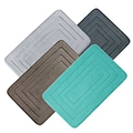 embossed microfiber bath mat rug
inside foam back PVC
solid spong mat