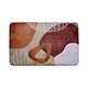Microfibre Printed Sponge Floor Mat Light Bathroom Mat Pvc Non-slip Water Absorption Ability Strong Non-leakage Foot Mat