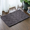 Solid Color Diamond-shaped High-cut Low-ring Jacquard Mat Shaggy Floor Mat Water Absorbent Rug Microfiber TPR Non Slip Bath Mat