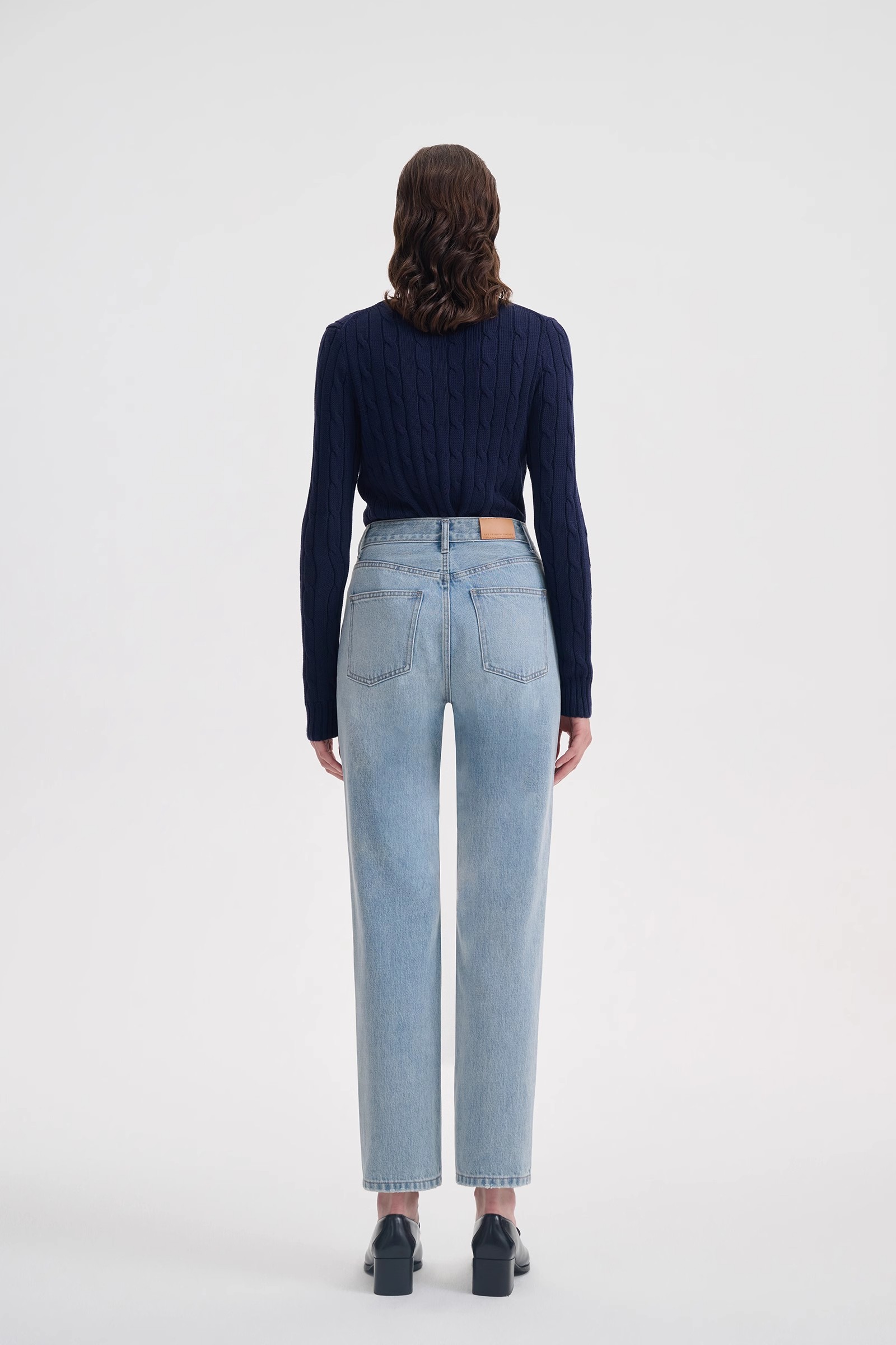 straight leg jeans wide
