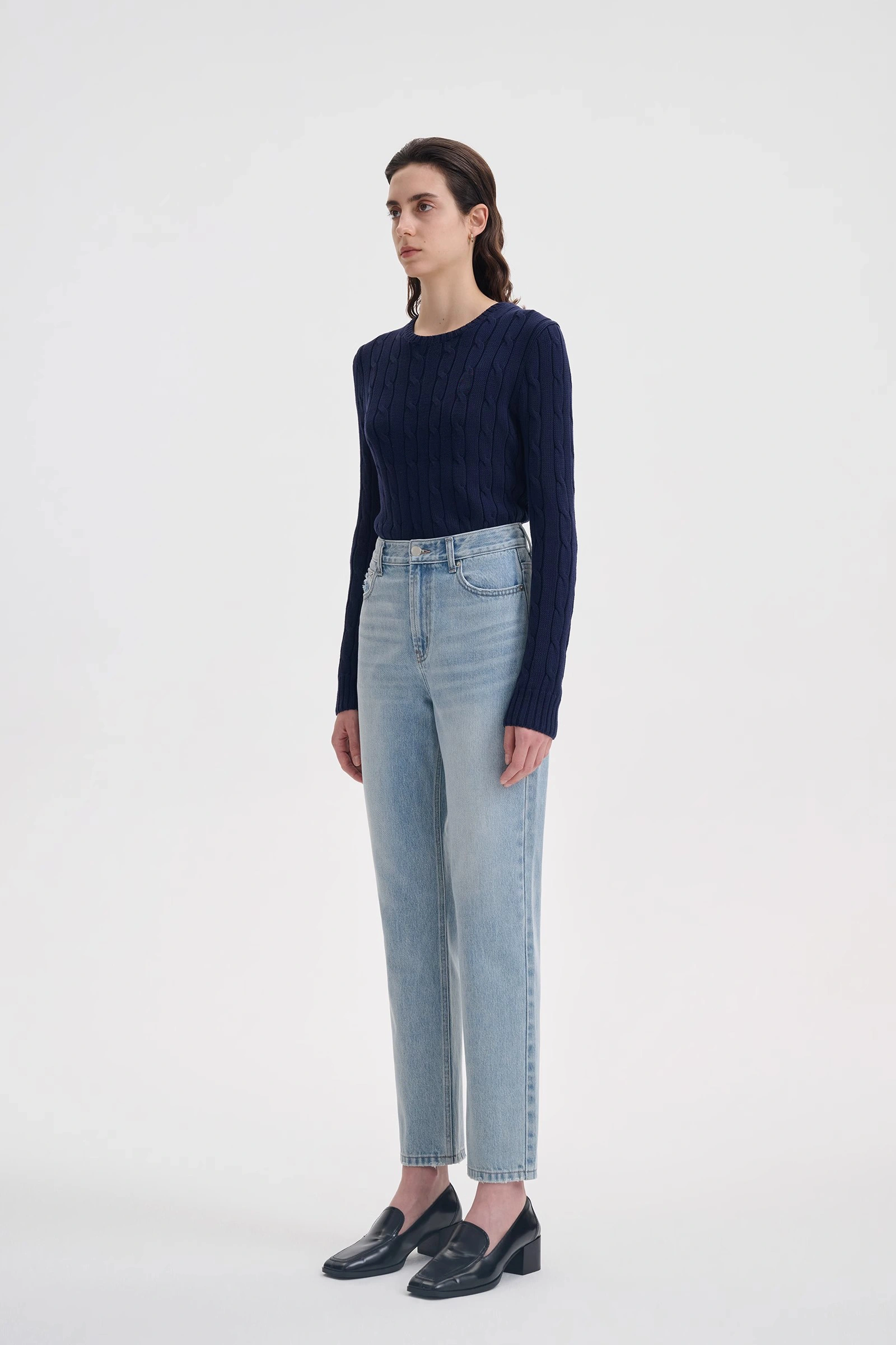 plus size stretch straight leg jeans