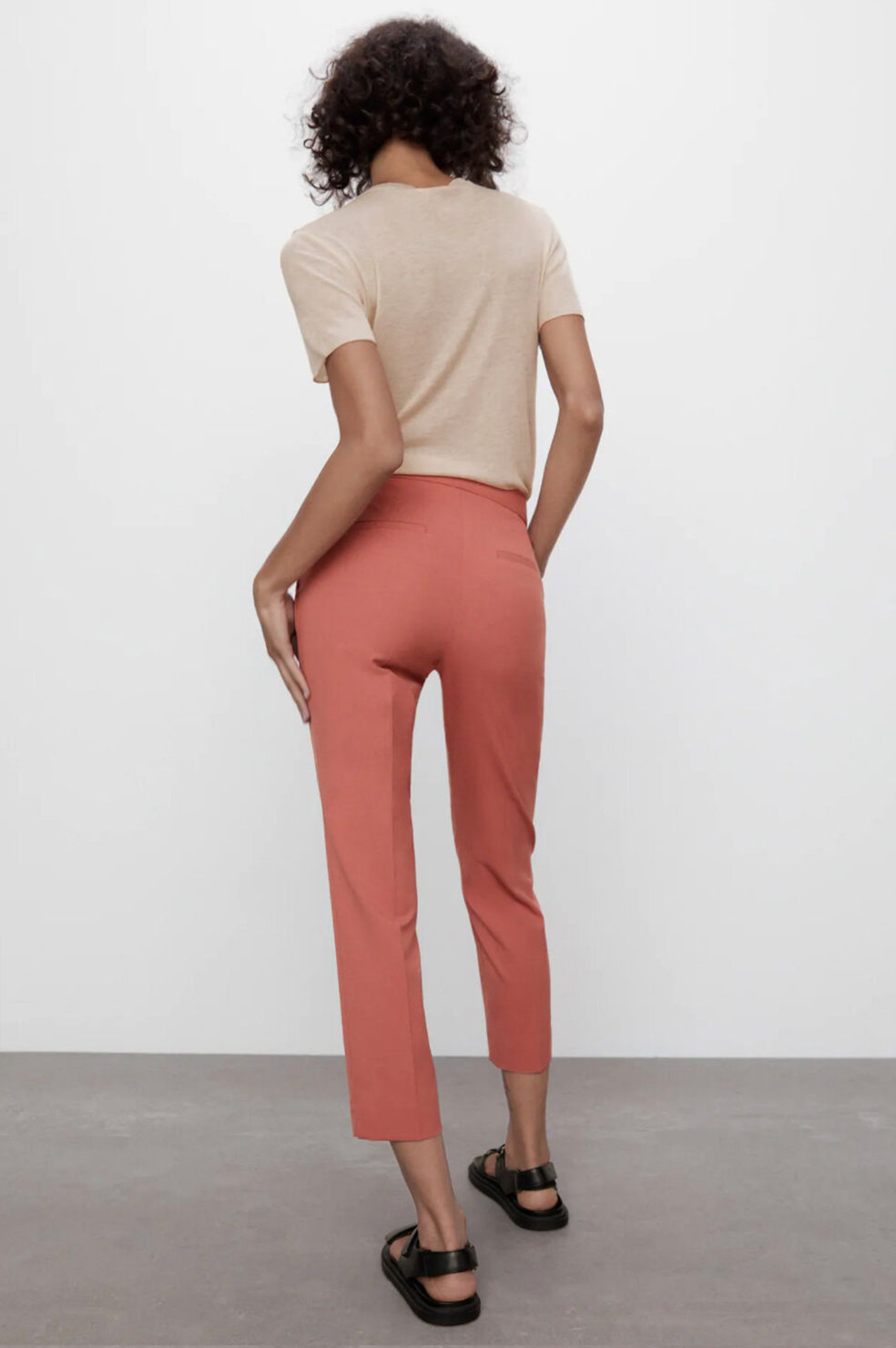 womens skinny cropped trousers