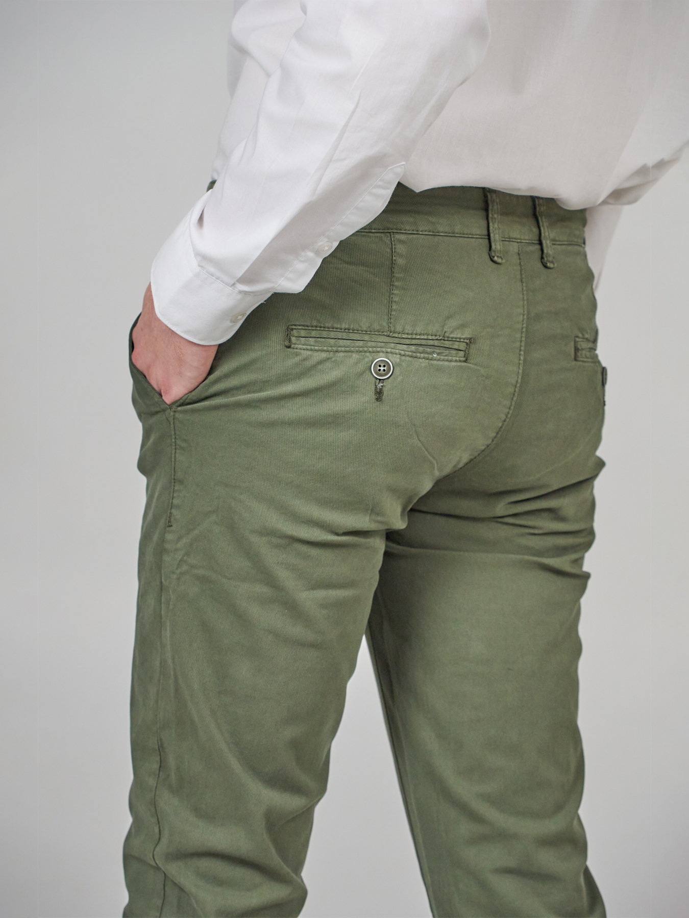 cropped tapered linen trousers