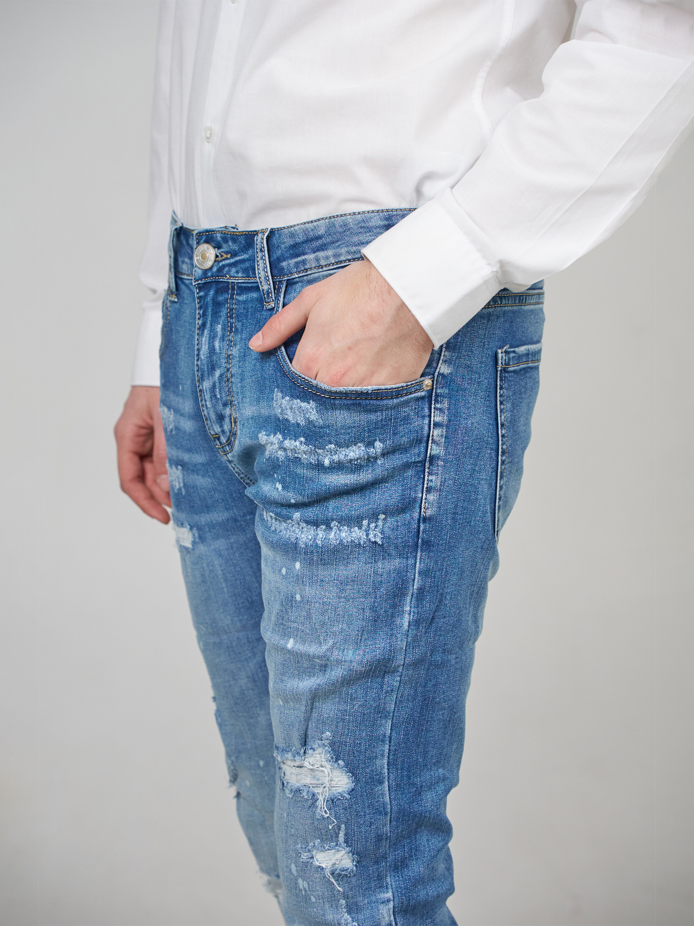 beige cuffed cargo pants