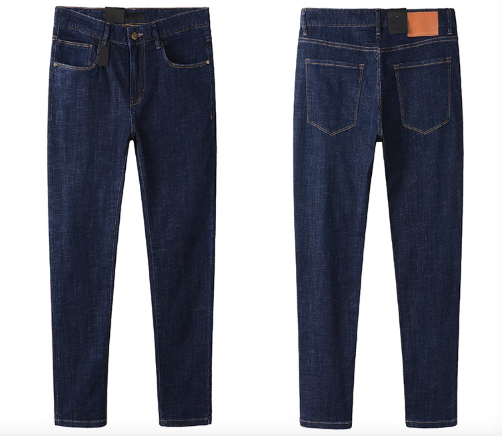 slim fit tech pants