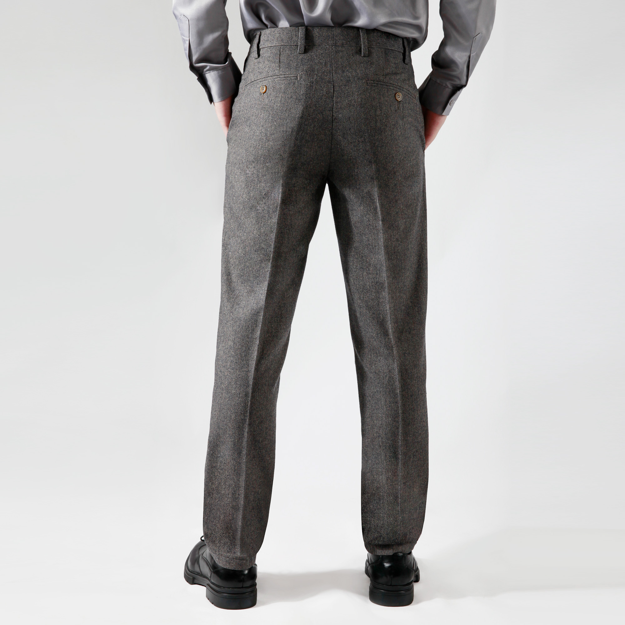 plaid tapered pants mens
