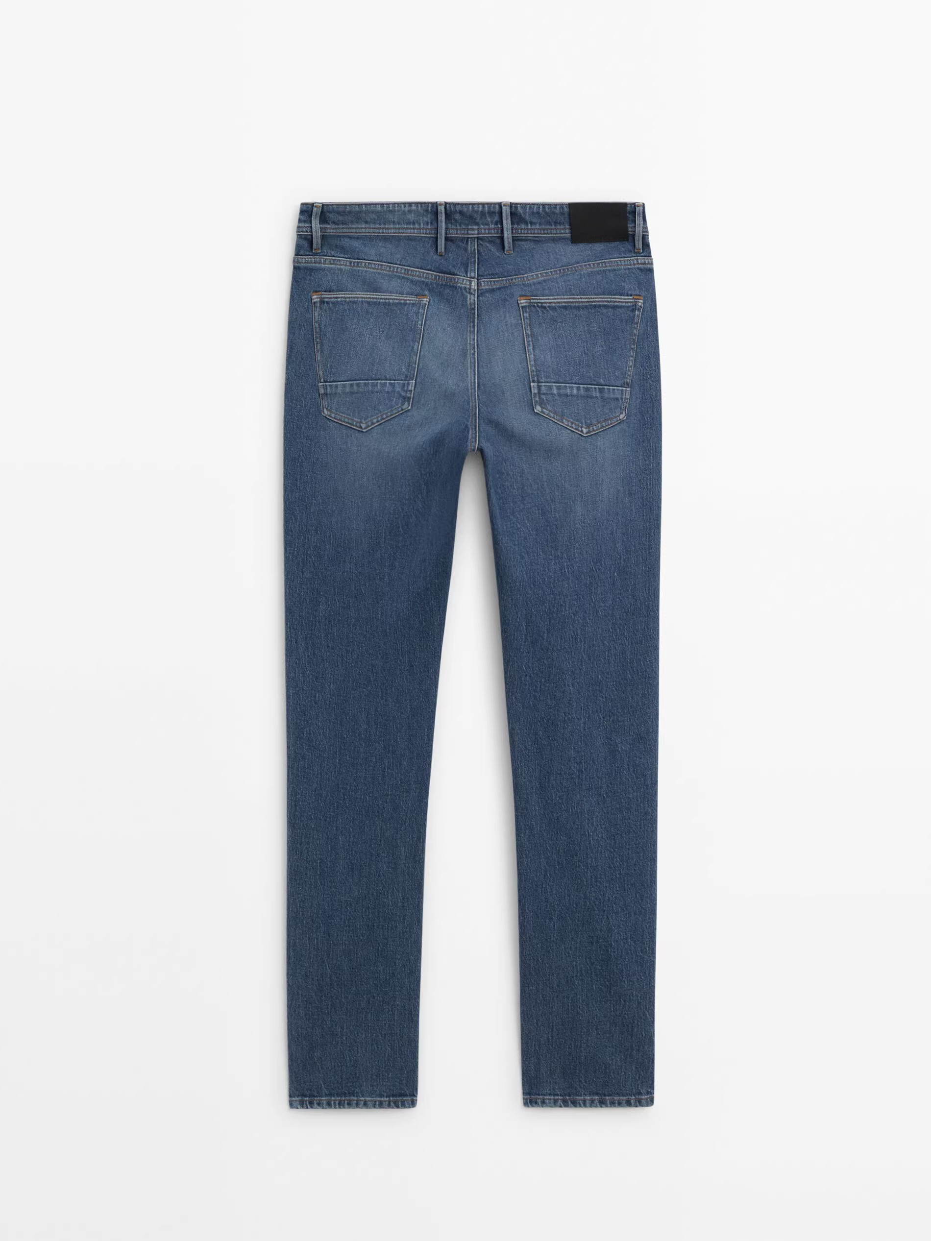 slim blue jeans