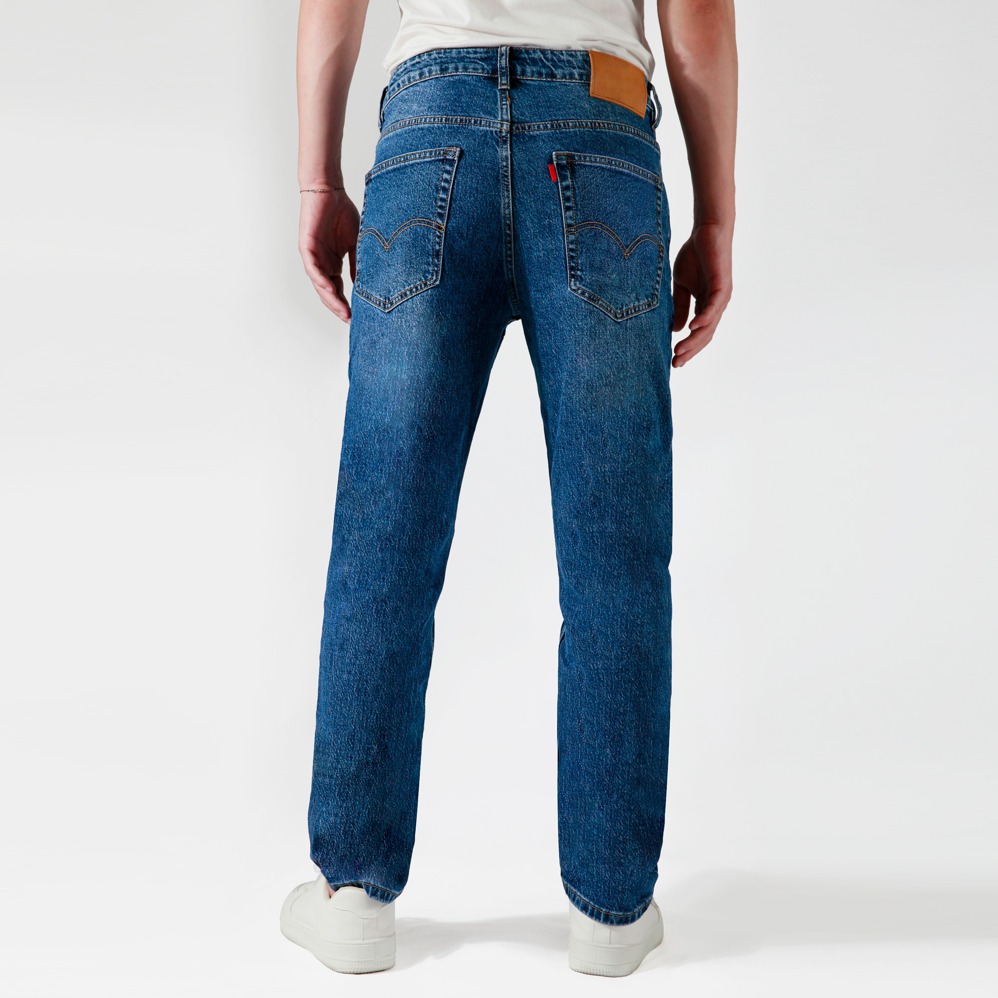 black slim straight jeans